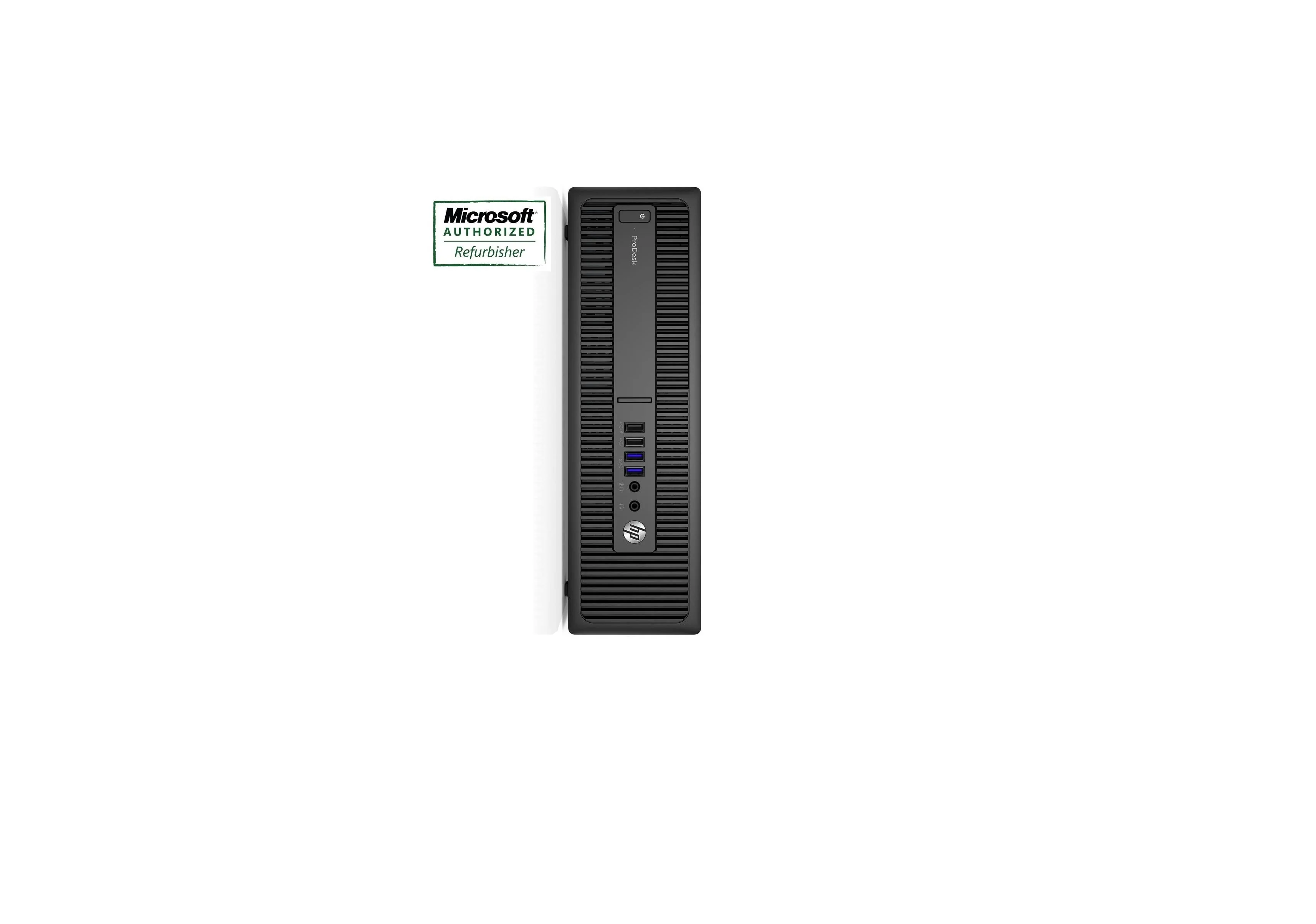 HP Prodesk 600 G2 SFF Desktop i3-6100 3.7GHz, 8GB RAM, 256GB Solid State Drive, Windows 10 Pro - Refurbished