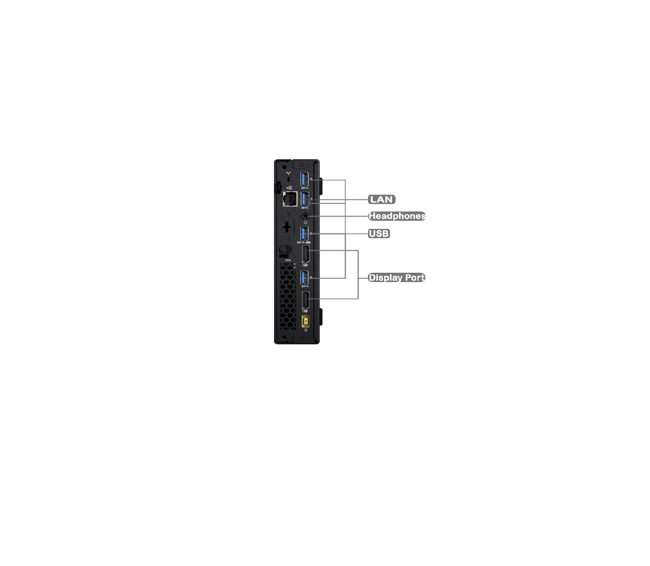 Lenovo ThinkCentre M700 Tiny Intel Core i5-6400T 2.2GHz, 16GB RAM 512GB Solid State Drive, Windows 10 Pro - Refurbished - Image 3