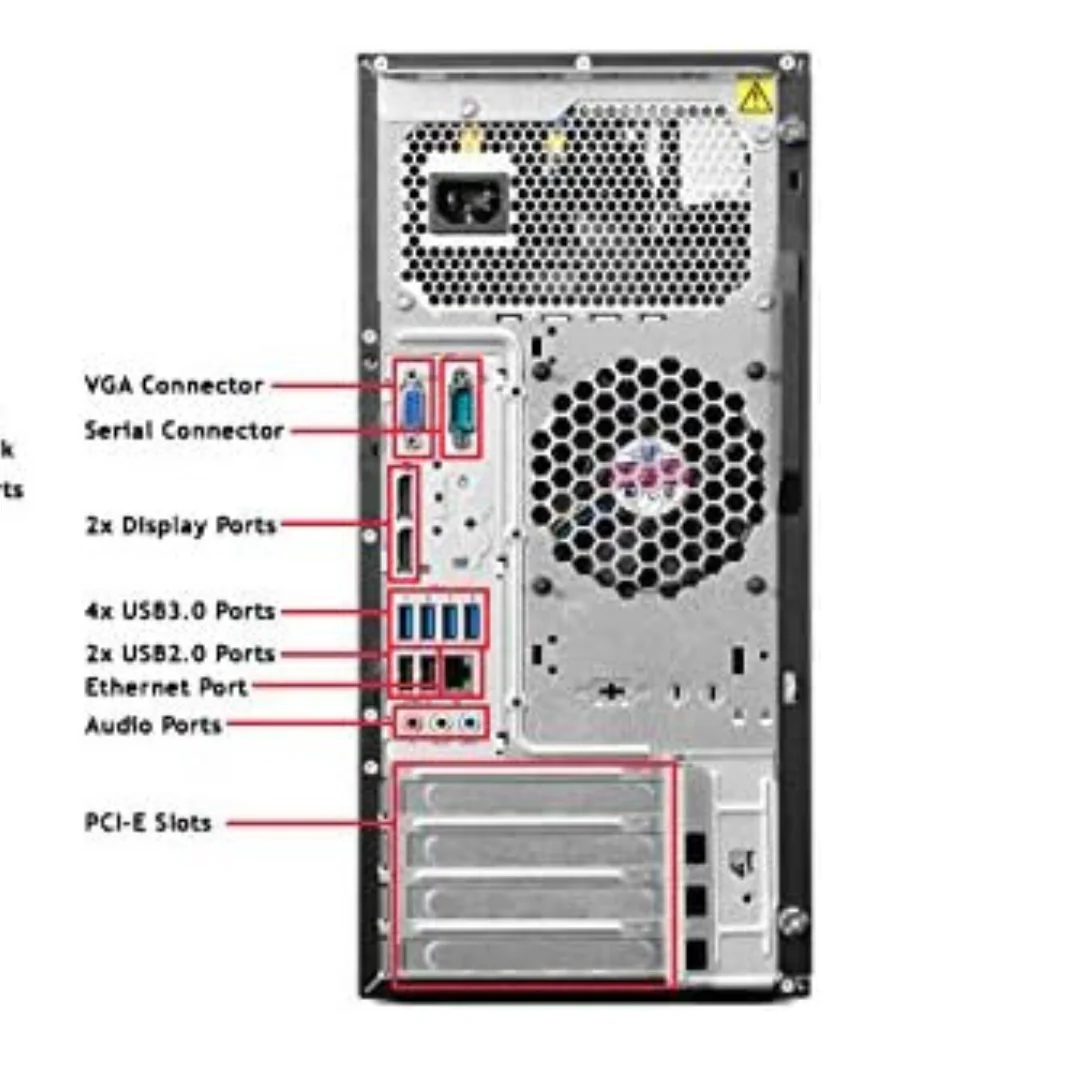 Lenovo ThinkStation P300 Tower Desktop i7-4770 3.9 GHz 16GB 1TB HDD Windows 10 Pro Refurbished - Image 2